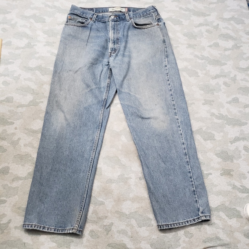 VTG Levis 550 Jeans Mens 36x30 Blue Relaxed Fit Pockets Denim Medium Wash‎
